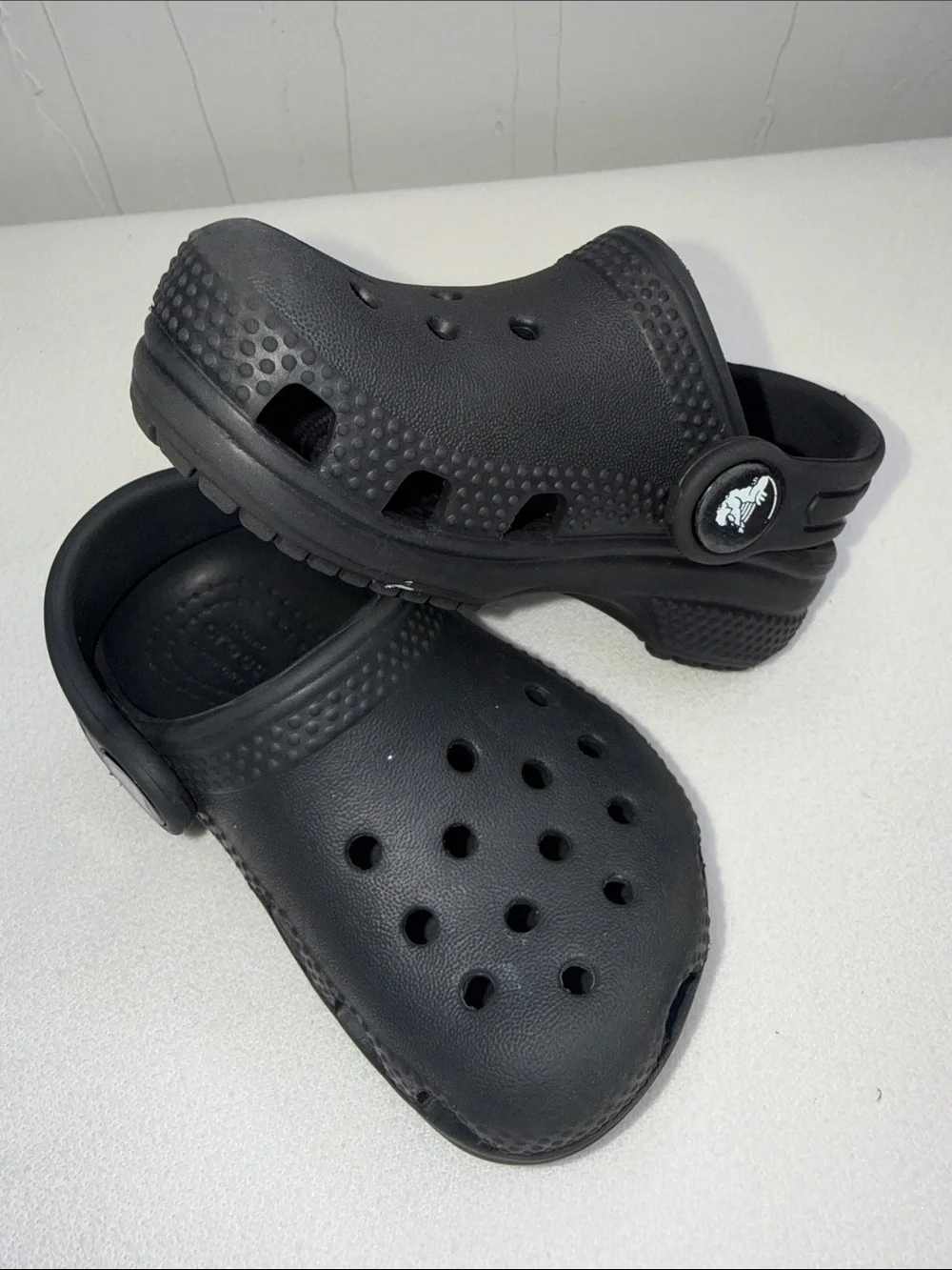 CROCS Kids Black Classic Clog Sandals